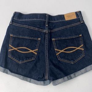 Abercrombie Women’s Dark Blue Jean Shorts Size 4 / 27